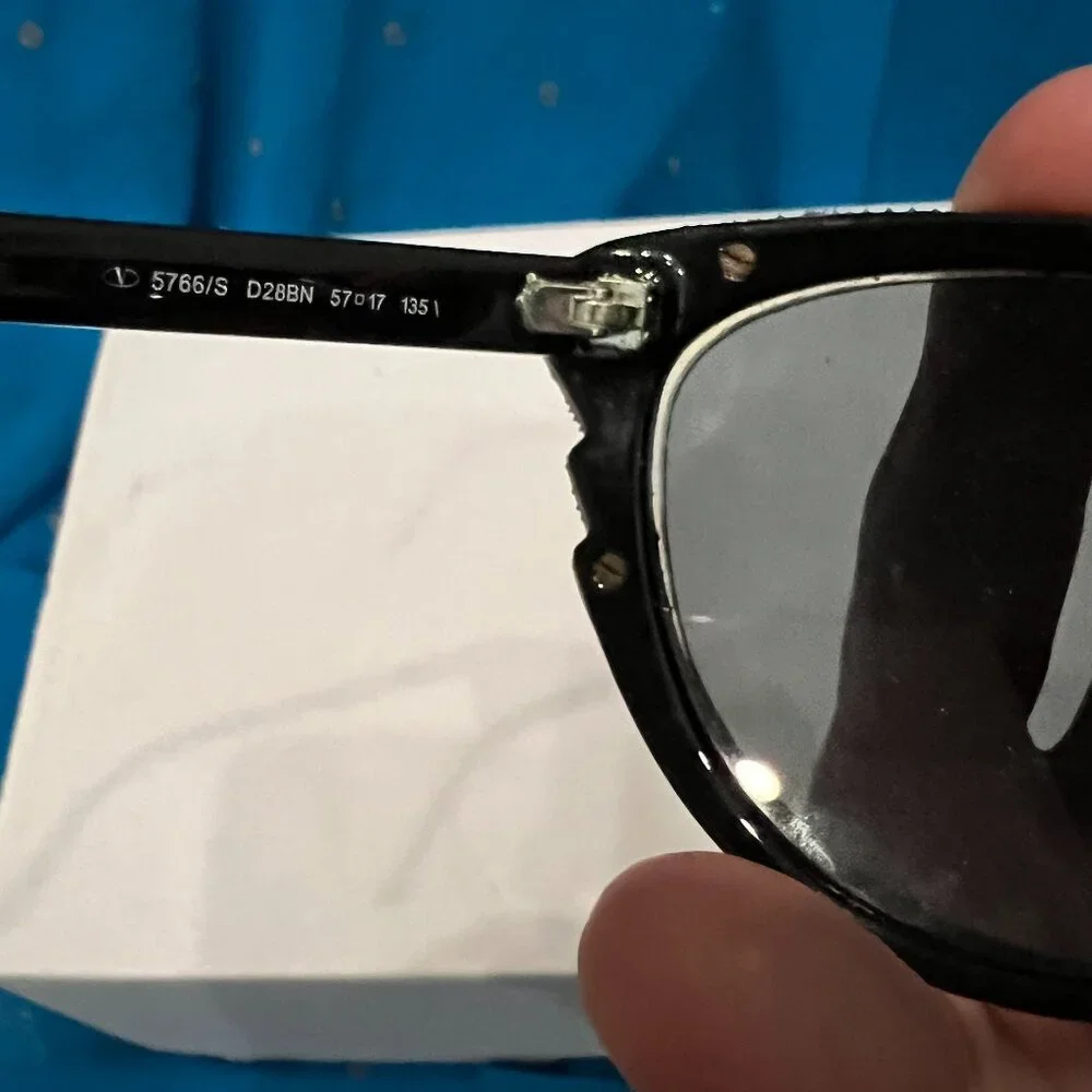 Valentino Sunglasses - Black with Crystals - Picture 12 of 14